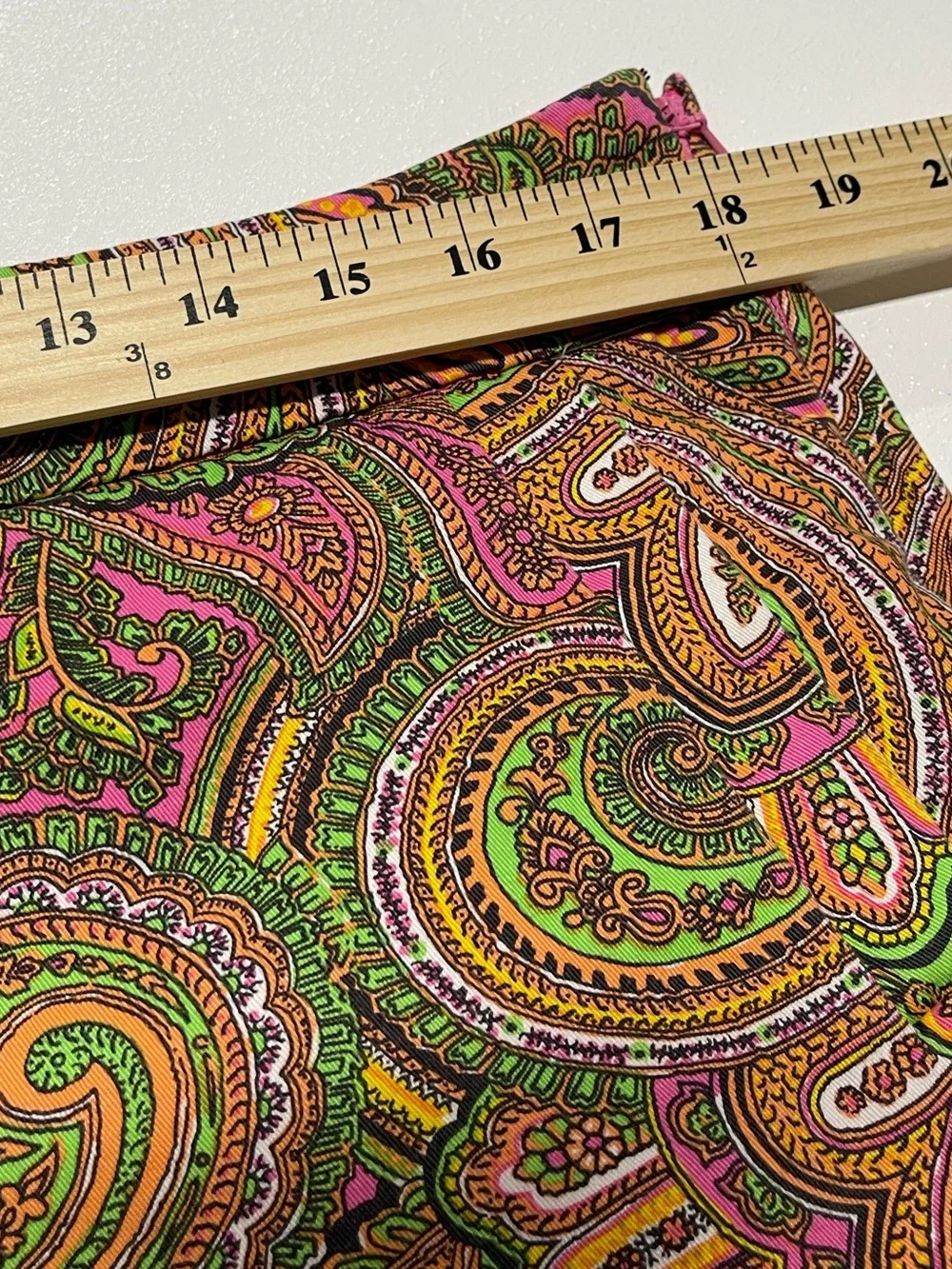 J.CREW Paisley Print Chino Shorts Women’s Size 12 Multicolor 100% Cotton
